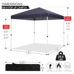 8x8 FT Pop Up Canopy Tent with Carry Bag