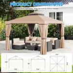 Suncrown 10' x 10' Outdoor Garden Gazebo
