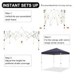 8x8 FT Pop Up Canopy Tent with Carry Bag