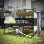 Outsunny Retractable Roof Metal Pergola Canopy