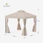 Blumfeldt Mondo Dual 3x3 Outdoor Gazebo