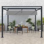 Outsunny 3x4m Retractable Roof Pergola Gazebo