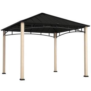 Outsunny 3x3m Metal Roof Garden Gazebo Canopy