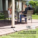 Outsunny 3x3m Metal Roof Garden Gazebo Canopy