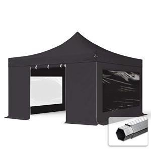 Toolport 4x4m Black Pop-Up Gazebo with Sides