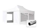 TOOLPORT 4x6m White Pop Up Gazebo with Walls