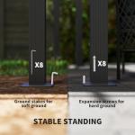 Outsunny 3x4m Retractable Roof Pergola Canopy