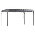 Outsunny 4x3m Adjustable Roof Patio Pergola