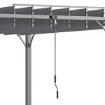 Outsunny 4x3m Adjustable Roof Patio Pergola