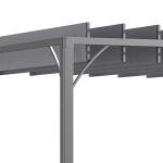 Outsunny 4x3m Adjustable Roof Patio Pergola