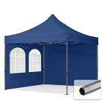 Dark Blue 3x3m Pop-Up Gazebo with Sidewalls