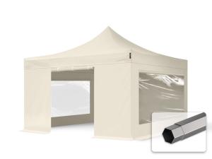 4x4m Pop Up Gazebo with Sidewalls and Windows