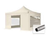 4x4m Pop Up Gazebo with Sidewalls and Windows