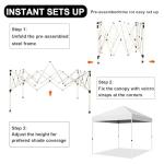 Northroad 8x8ft Pop Up Canopy Tent - White