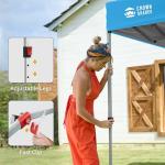 Crown Shades Pop-Up Gazebo with Sidewall, 3m x 3m