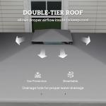 Light Grey Patio Gazebo with Mosquito Netting