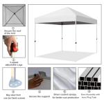 Northroad 8x8ft Pop Up Canopy Tent - White