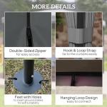 Light Grey Patio Gazebo with Mosquito Netting