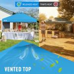 Crown Shades Pop-Up Gazebo with Sidewall, 3m x 3m