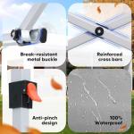 Quictent 10x20ft Pop Up Canopy with Sidewalls