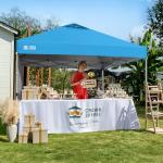 Crown Shades Pop-Up Gazebo with Sidewall, 3m x 3m