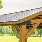 Cedar Wood Gazebo with Hardtop Outdoor Shelter