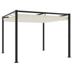 VidaXL 3m x 3m Outdoor Gazebo with Retractable Roof