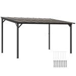 Outsunny 3x4.3m Metal Pergola and Sun Shade