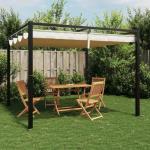 VidaXL 3m x 3m Outdoor Gazebo with Retractable Roof