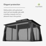 Blumfeldt 4x3m Weatherproof Garden Pergola with Curtains