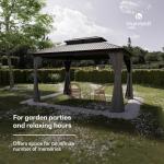 Blumfeldt 4x3m Weatherproof Garden Pergola with Curtains