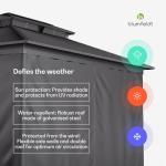 Blumfeldt 4x3m Weatherproof Garden Pergola with Curtains