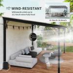 Outsunny 3x4.3m Metal Pergola and Sun Shade