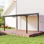 Outsunny 3x4.3m Metal Pergola and Sun Shade