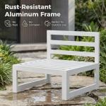 15 Piece Aluminum Patio Furniture Set with Fire Pit