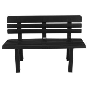 2-Seater Weather-Resistant Plastic Garden Bench
