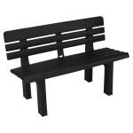 2-Seater Weather-Resistant Plastic Garden Bench