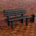 2-Seater Weather-Resistant Plastic Garden Bench