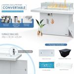 15 Piece Aluminum Patio Furniture Set with Fire Pit