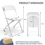 Set of 20 Foldable Waterproof Metal Frame Chairs
