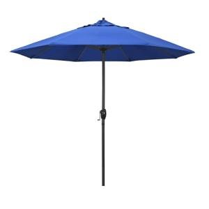 9' Round Aluminum Patio Umbrella in Royal Blue