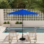 9' Round Aluminum Patio Umbrella in Royal Blue
