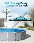 Calanofin Pool Shade Umbrellas with Cup Holders