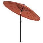 Terracotta Garden Parasol with UV Protection, 270 cm