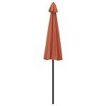 Terracotta Garden Parasol with UV Protection, 270 cm