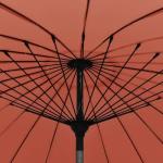 Terracotta Garden Parasol with UV Protection, 270 cm