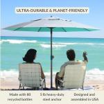 7ft Beach Umbrella with Easy Anchor System