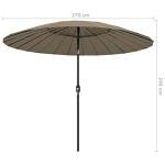 Tidyard 270 cm Aluminium Garden Parasol