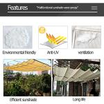 U-Shaped Retractable Umbrella for Patio Shade