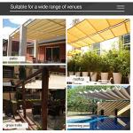 U-Shaped Retractable Umbrella for Patio Shade